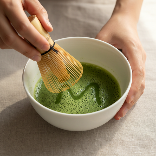 <b>Step 3:</b> Whisk vigorously 15 seconds, making an "M" shape.